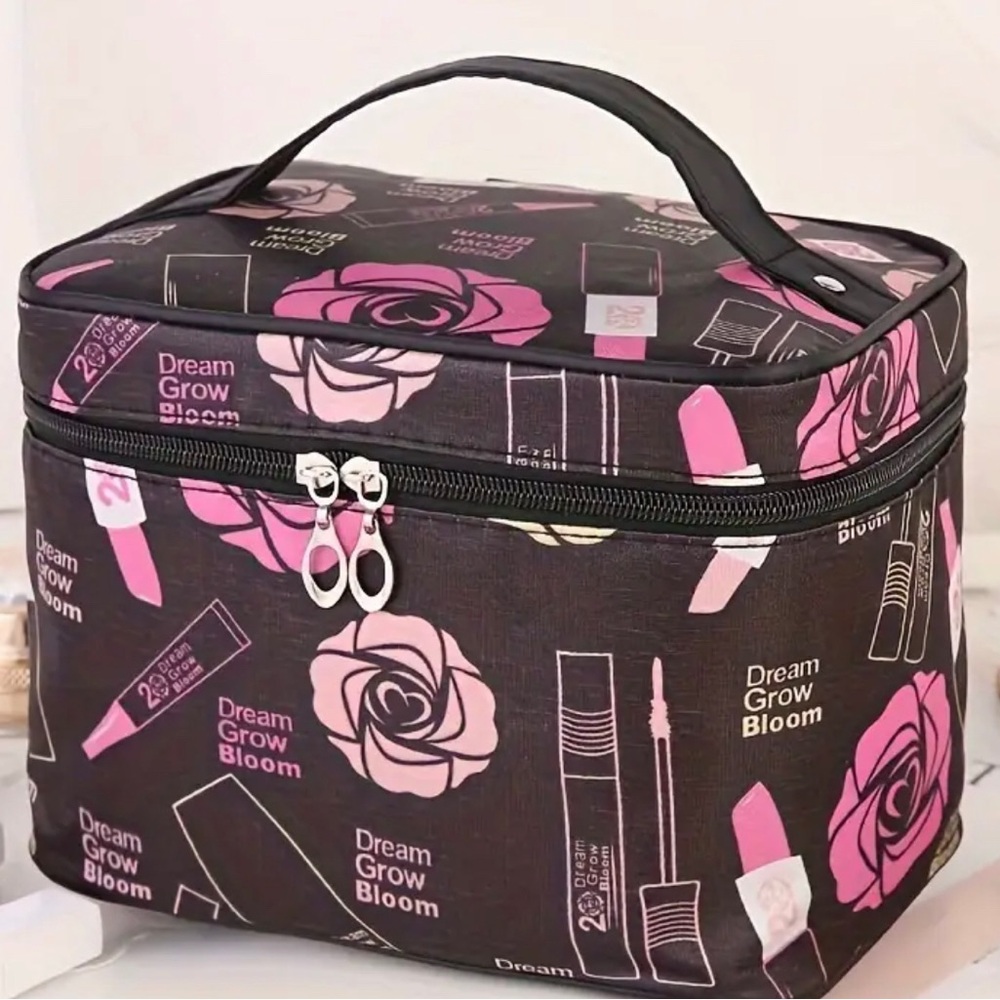 Large Capacity Makeup Hand Wash Bag, Casual Versatile Multi Functional Travel